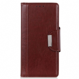 Folio Cover Google Pixel 7A Chiusura Elegance In Ecopelle