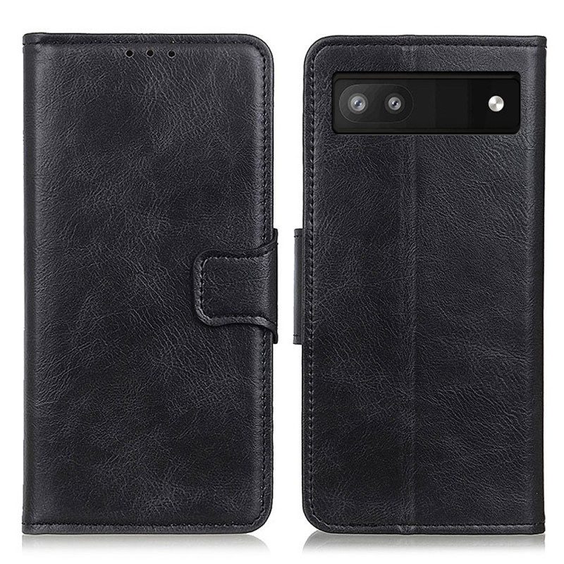 Folio Cover Google Pixel 7A Chiusura In Pelle Stile Reversibile