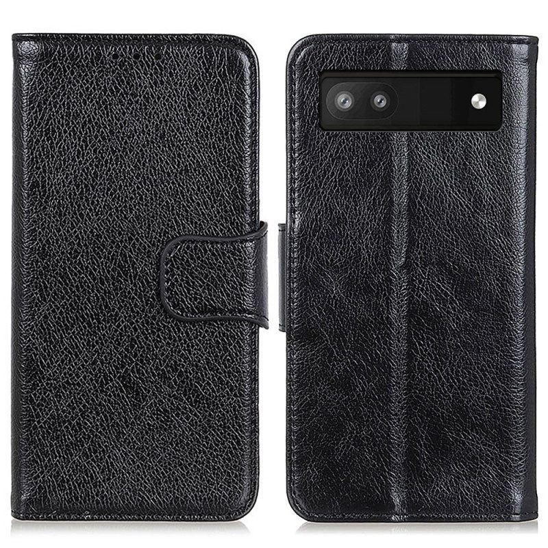 Folio Cover Google Pixel 7A Crosta Di Nappa