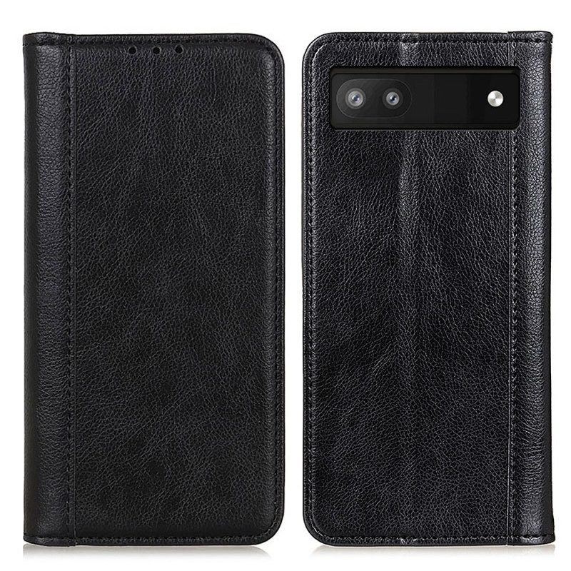 Folio Cover Google Pixel 7A Custodia in pelle Elegante Pelle Crosta