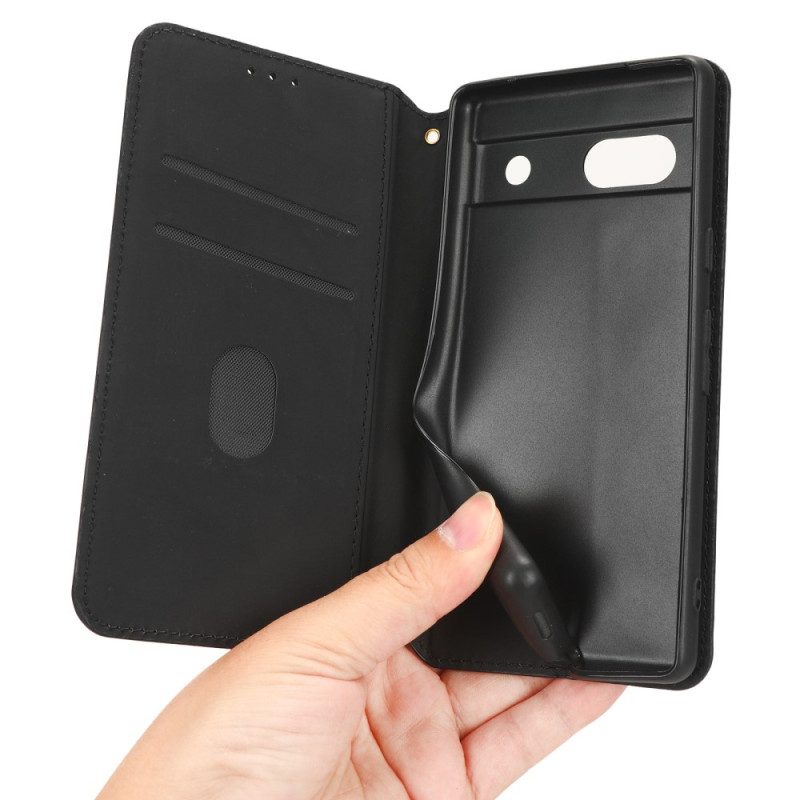 Folio Cover Google Pixel 7A Custodia in pelle Modello 3d