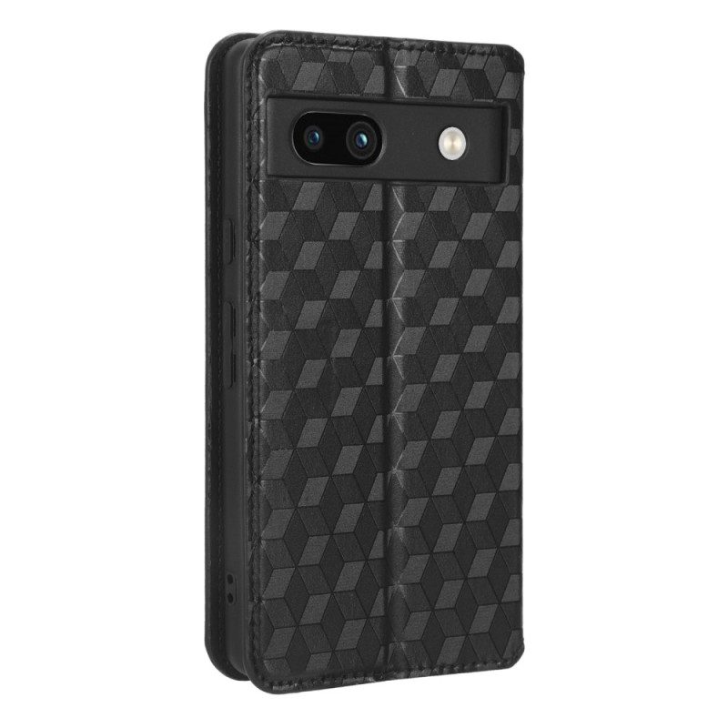 Folio Cover Google Pixel 7A Custodia in pelle Modello 3d