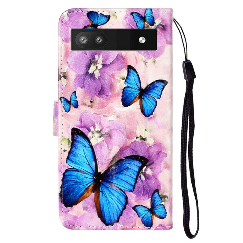 Folio Cover Google Pixel 7A Farfalle Perizoma Colorate