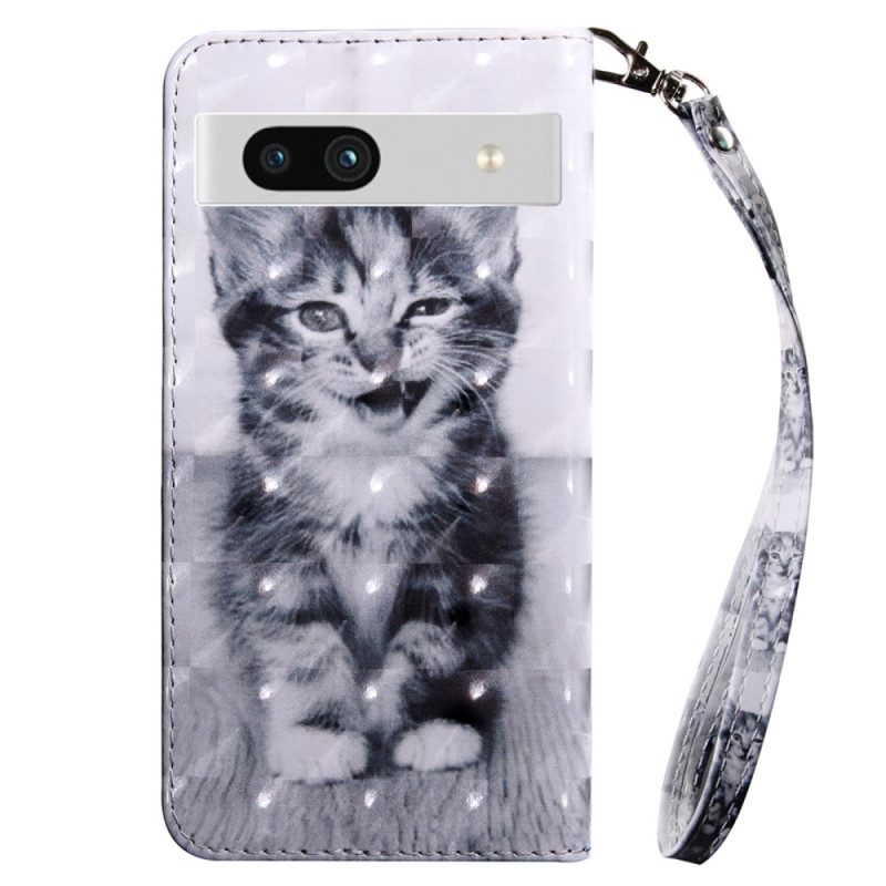 Folio Cover Google Pixel 7A Gattino Strappy