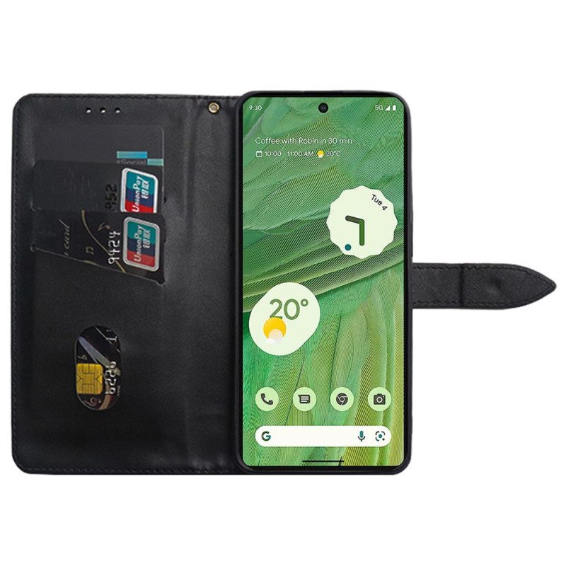 Folio Cover Google Pixel 7A Rivetti E Cinturino Idewei