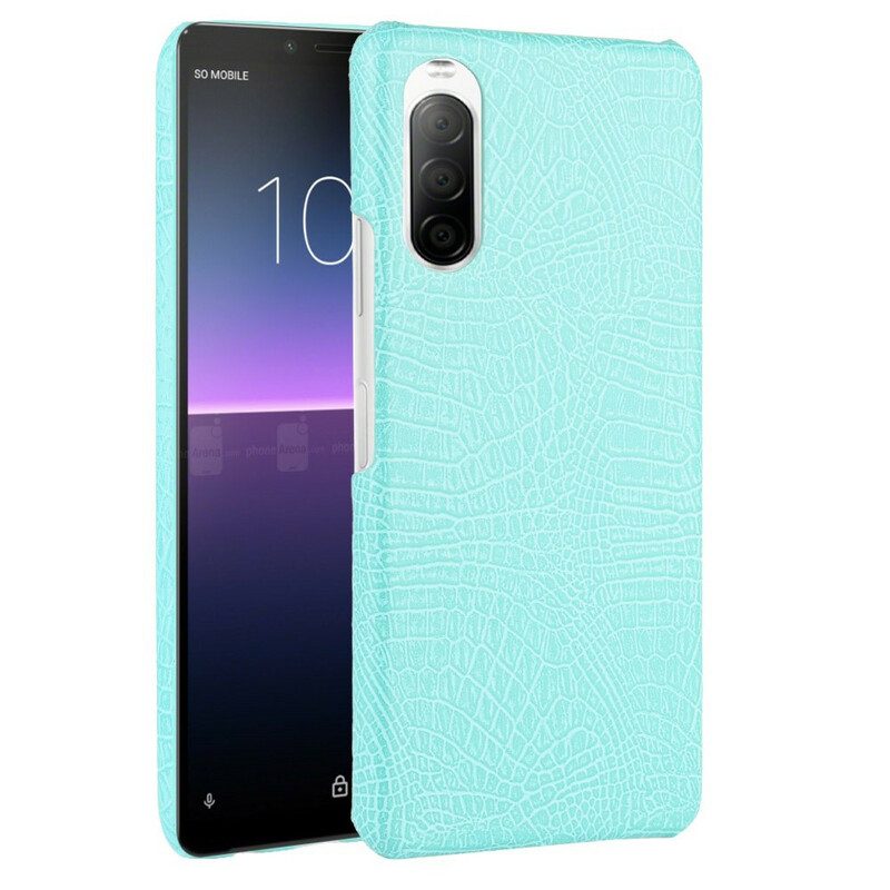 Cover Sony Xperia 10 II Effetto Pelle Di Coccodrillo