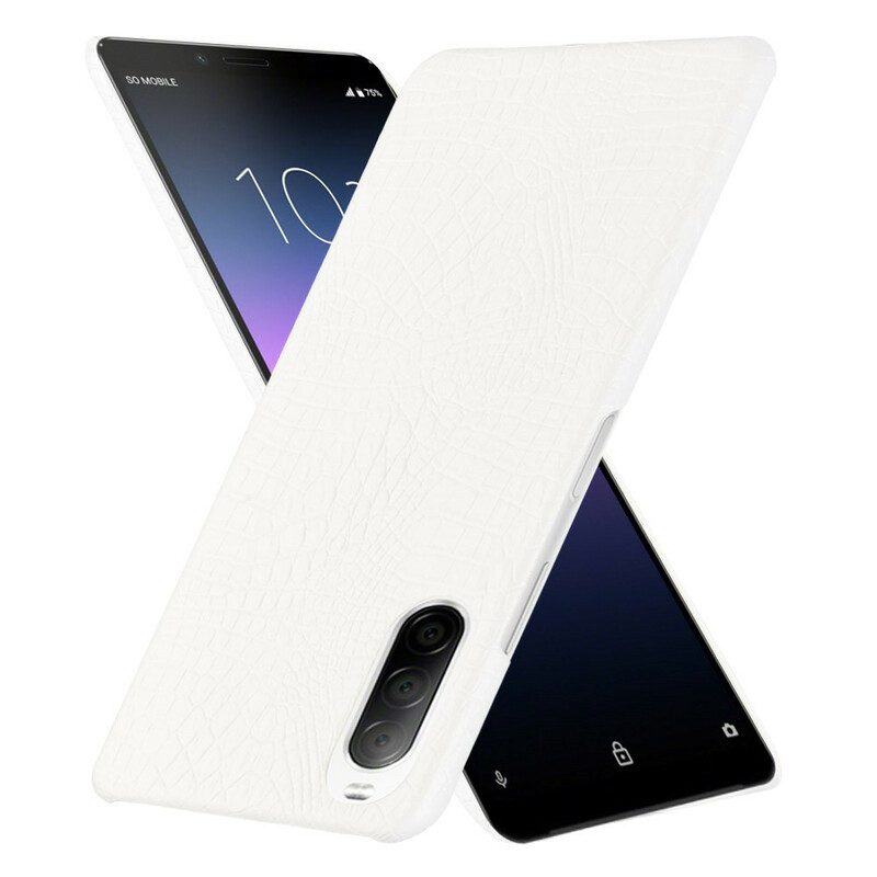 Cover Sony Xperia 10 II Effetto Pelle Di Coccodrillo