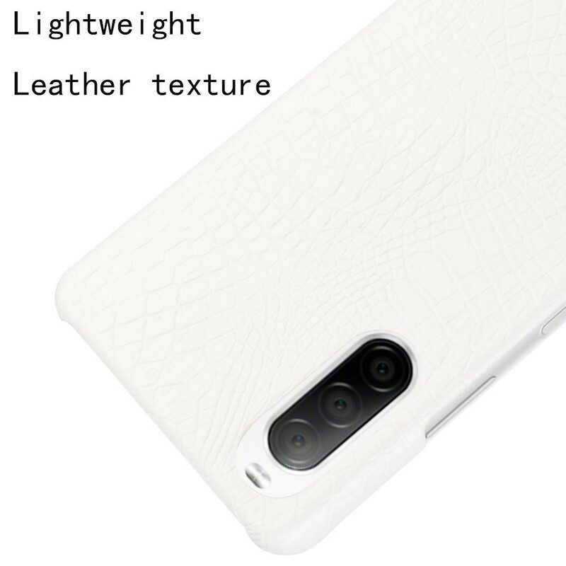 Cover Sony Xperia 10 II Effetto Pelle Di Coccodrillo