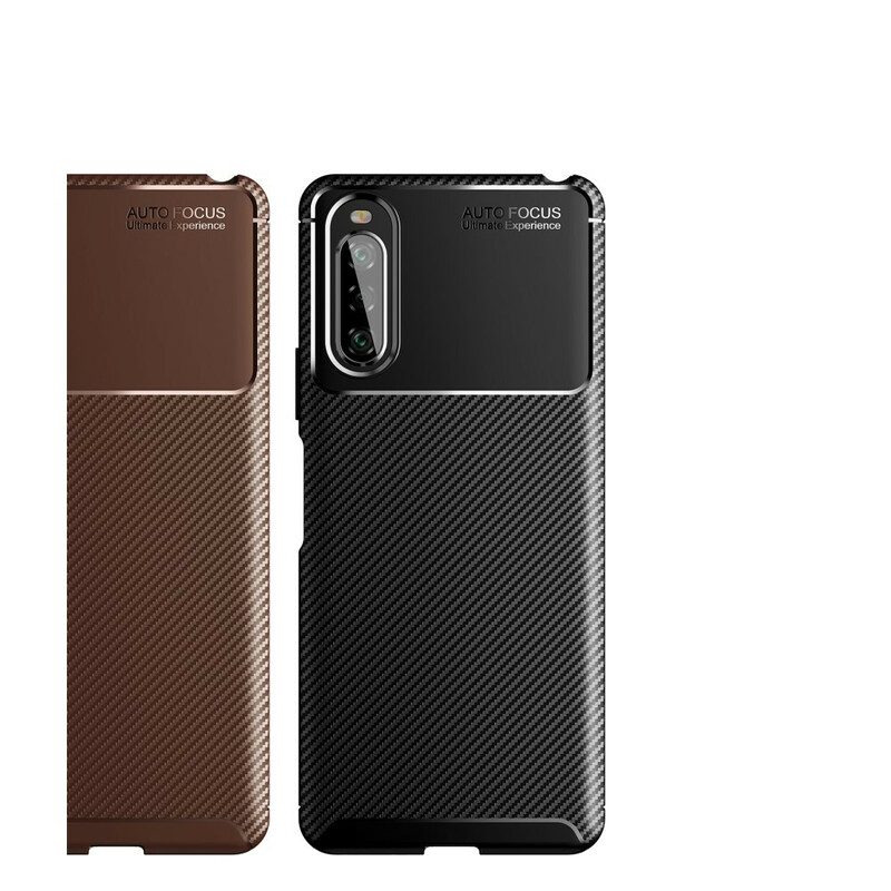 Cover Sony Xperia 10 II Tubo In Fibra Di Carbonio