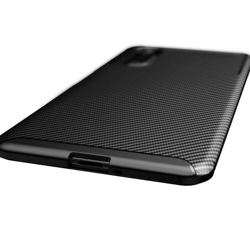 Cover Sony Xperia 10 II Tubo In Fibra Di Carbonio