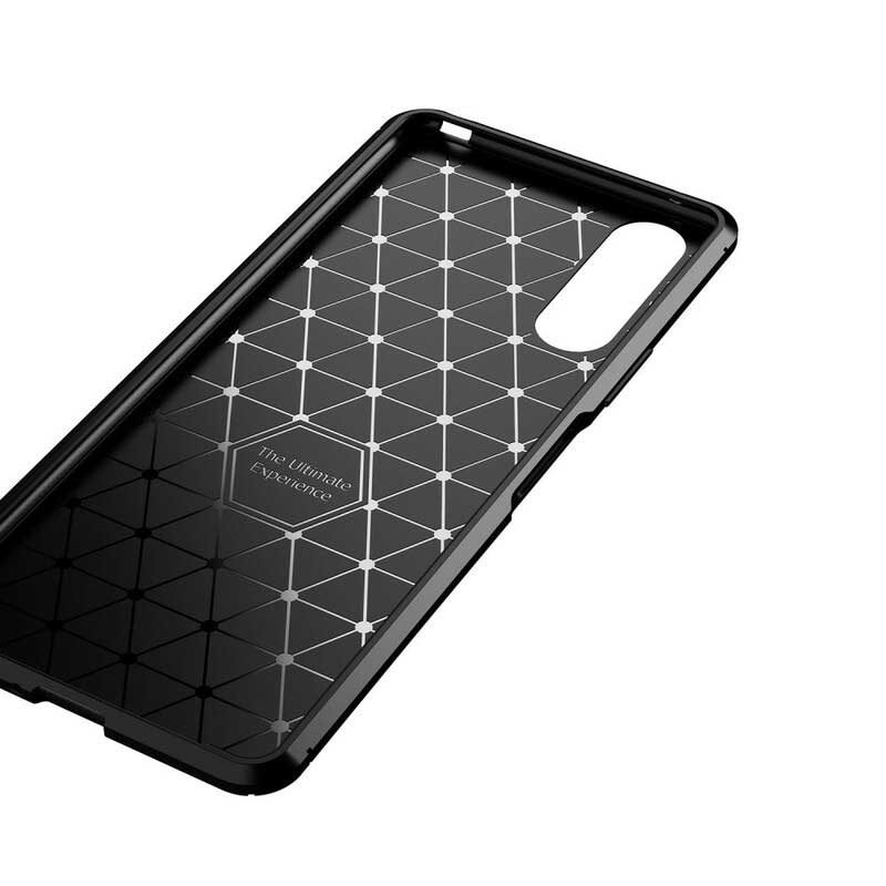 Cover Sony Xperia 10 II Tubo In Fibra Di Carbonio