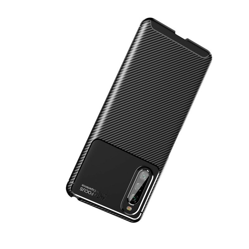 Cover Sony Xperia 10 II Tubo In Fibra Di Carbonio