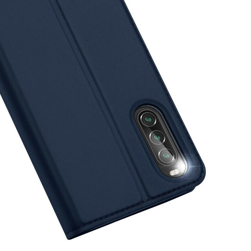 Folio Cover Sony Xperia 10 II Custodia in pelle Pelle Pro Dux Ducis