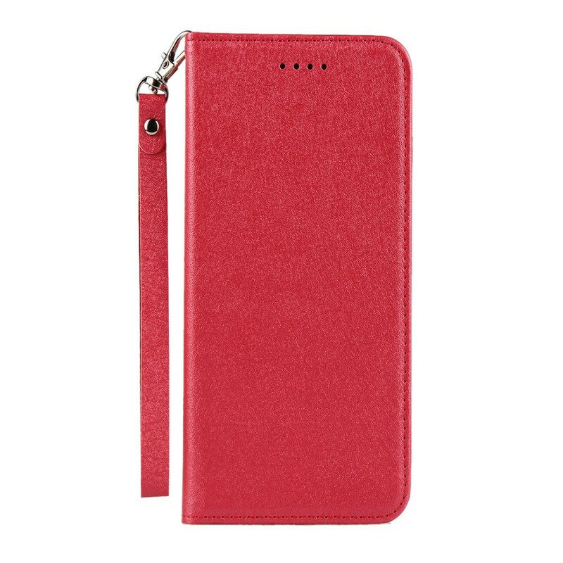 Folio Cover Sony Xperia 10 II Custodia in pelle Stile In Morbida Pelle Con Cinturino