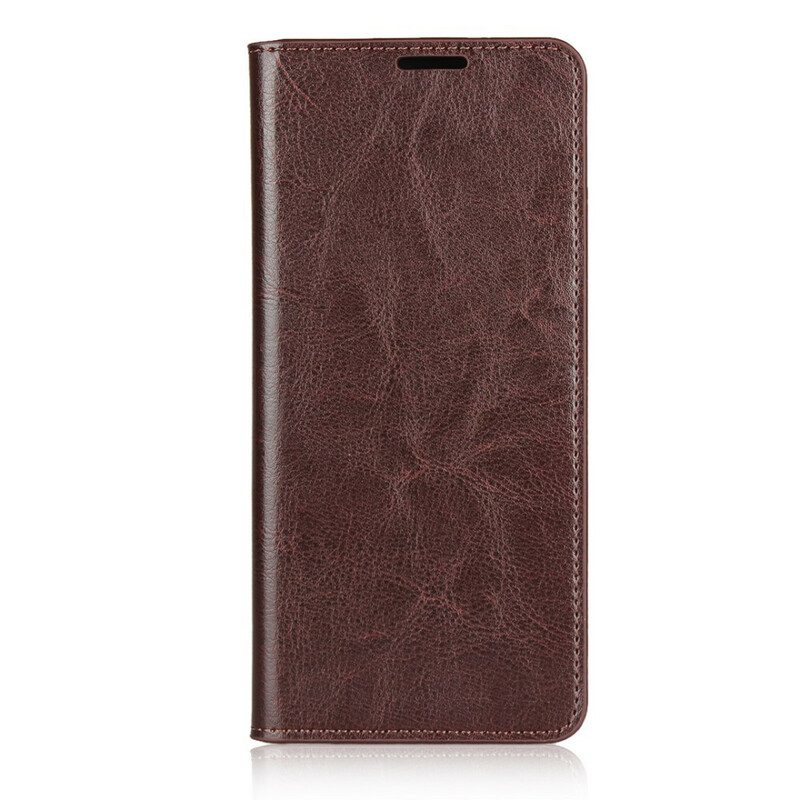 Folio Cover Sony Xperia 10 II Custodia in pelle Pelle Vera