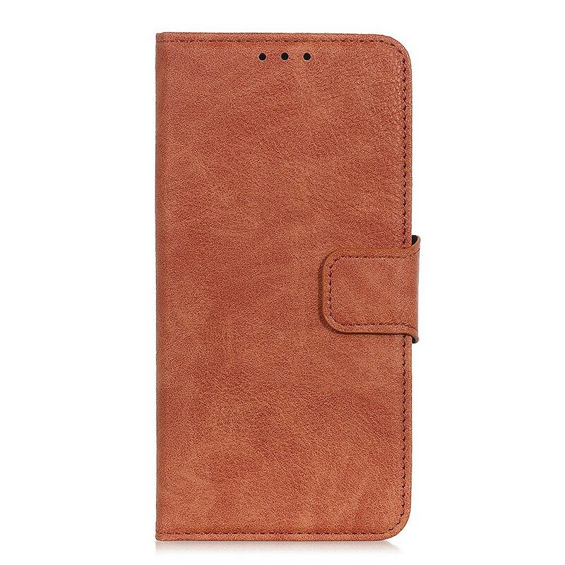 Folio Cover Sony Xperia 10 II Ecopelle Litchi Business