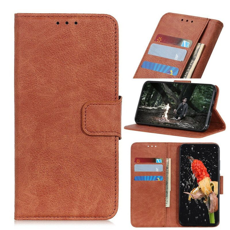 Folio Cover Sony Xperia 10 II Ecopelle Litchi Business