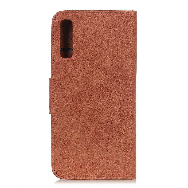 Folio Cover Sony Xperia 10 II Ecopelle Litchi Business